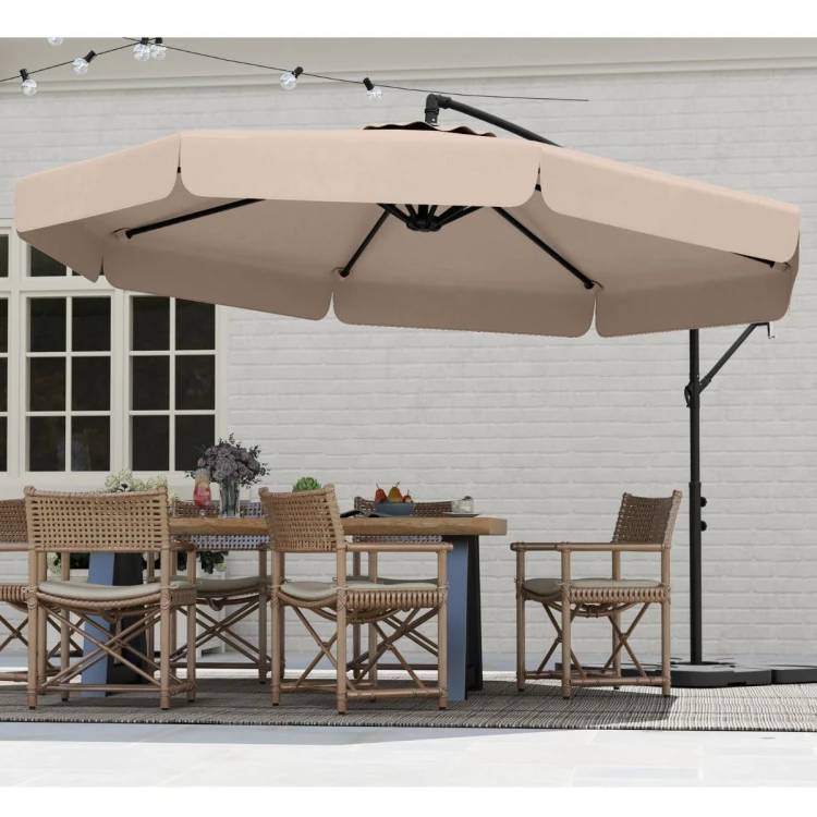Parasol ogrodowy 305 cm z pokrowcem