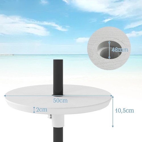 Regulowany stolik pod parasol ogrodowy