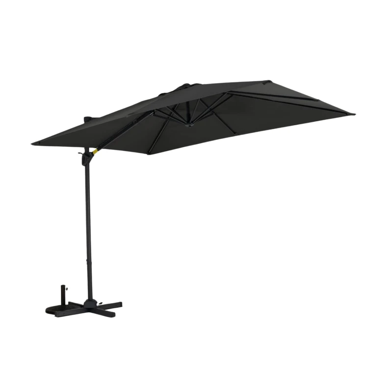 Prostokątny parasol z wysięgnikiem