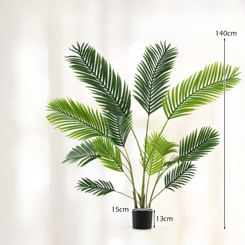 Zestaw 2 sztucznych palm w doniczce 140 cm