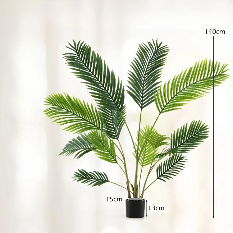 Zestaw 2 sztucznych palm w doniczce 140 cm