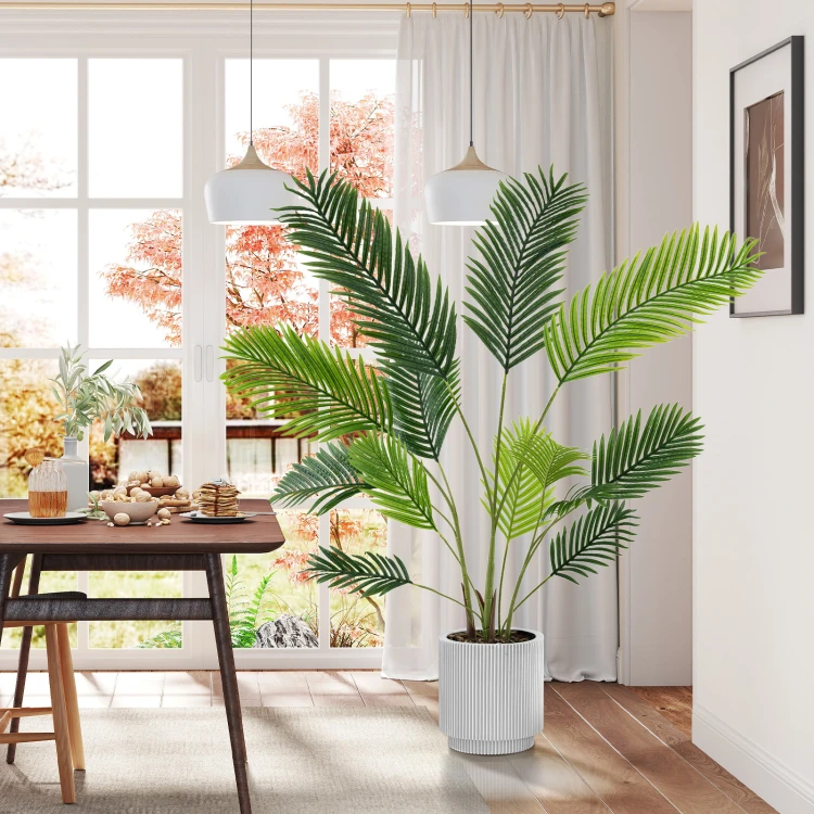 Zestaw 2 sztucznych palm w doniczce 140 cm