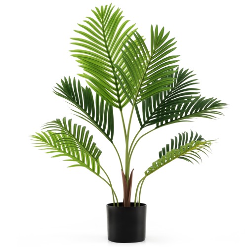 Zestaw 2 sztucznych palm w doniczce 90 cm