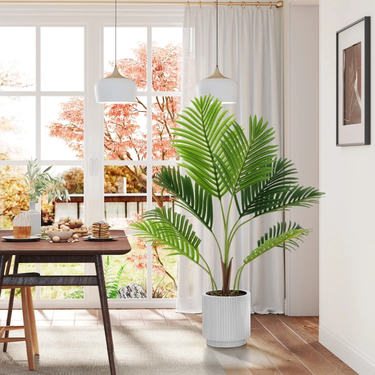 Zestaw 2 sztucznych palm w doniczce 90 cm