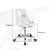 Fotel biurowy regulowany bezbarwny - glamour ghost chair