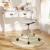 Fotel biurowy regulowany bezbarwny - glamour ghost chair