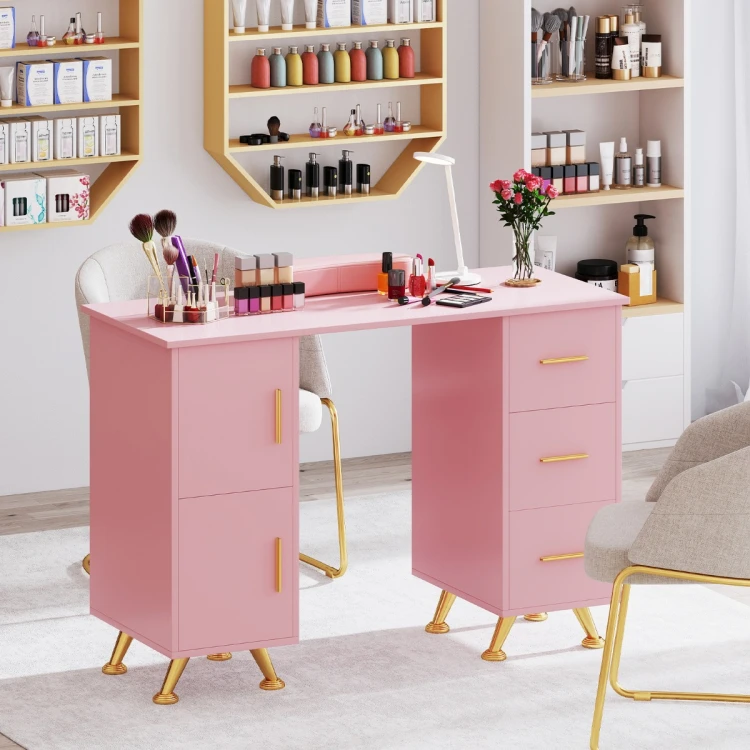 Stolik do manicure z szufladami