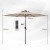 Parasol ogrodowy 230 cm z oświetleniem LED i korbką brązowy