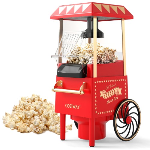 Retro maszyna do popcornu w stylu cyrkowym