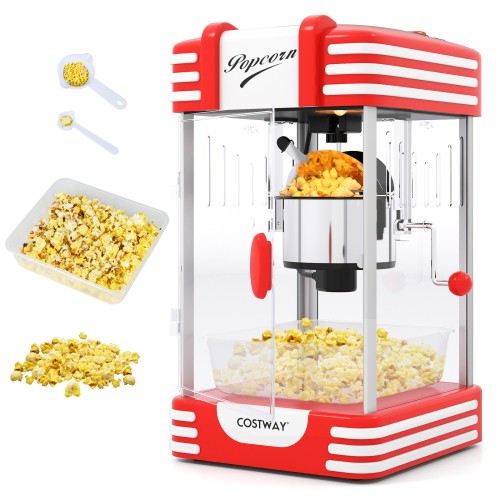 Retro maszyna do popcornu w stylu kinowym