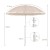 Parasol plażowy z frędzlami 160 cm - składany z pokrowcem