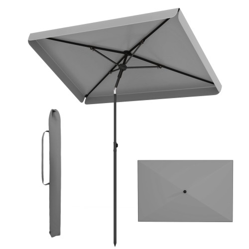 Parasol ogrodowy prostokątny 200x150 cm - składany z pokrowcem