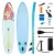 Dmuchana deska SUP stand up paddle niebieska - komplet