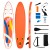 Dmuchana deska SUP stand up paddle pomarańczowa - komplet