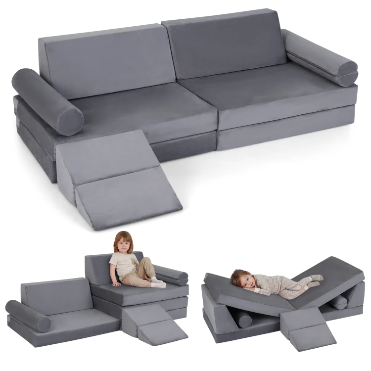 10-częściowa modułowa sofa dla dzieci