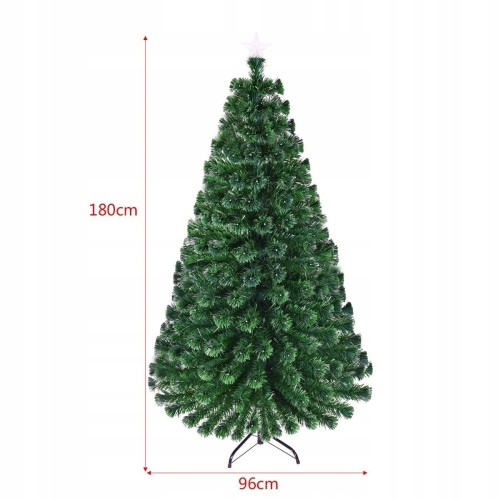 Sztuczna choinka świąteczna 180cm ze światami LED