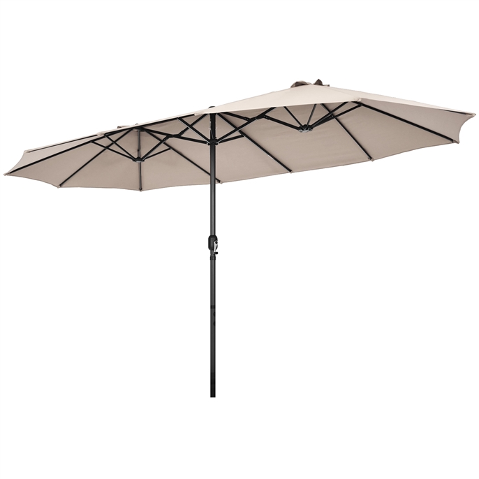 Podwójny parasol ogrodowy na taras 470 cm