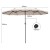 Podwójny parasol ogrodowy na taras 470 cm