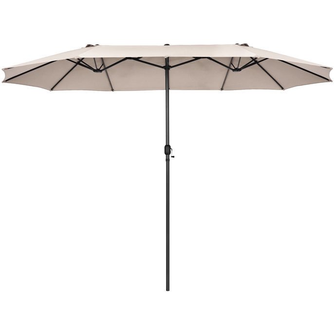 Podwójny parasol ogrodowy na taras 470 cm