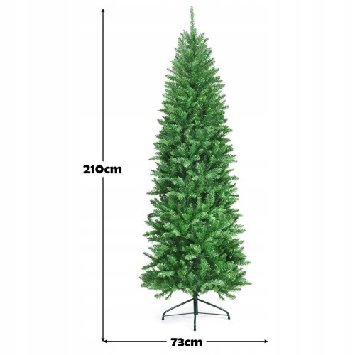 Sztuczna choinka z lampkami LED 210cm
