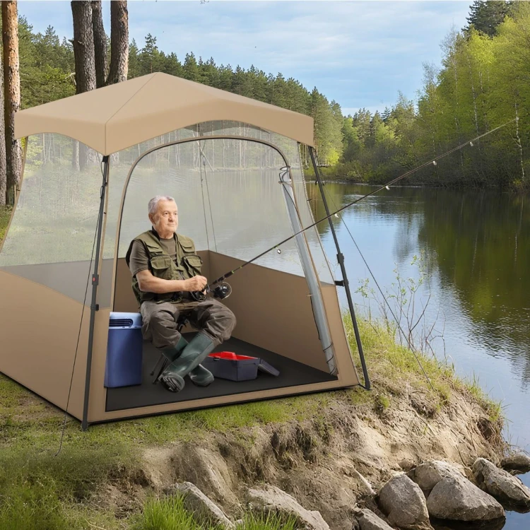 Przezroczysty namiot kempingowy typu pop-up 183 x 135 x 175 cm