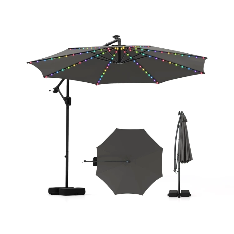 Parasol ogrodowy z LED
