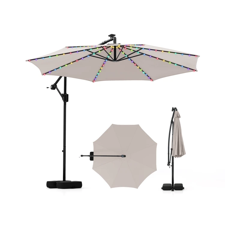 Parasol ogrodowy z LED
