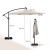 Parasol ogrodowy z LED