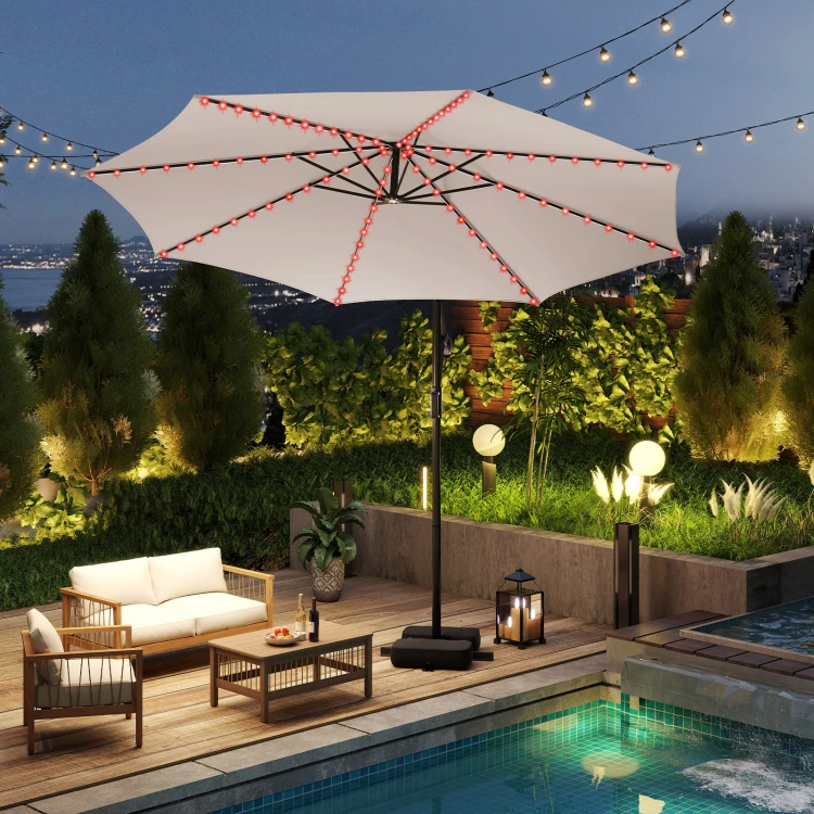 Parasol ogrodowy z LED