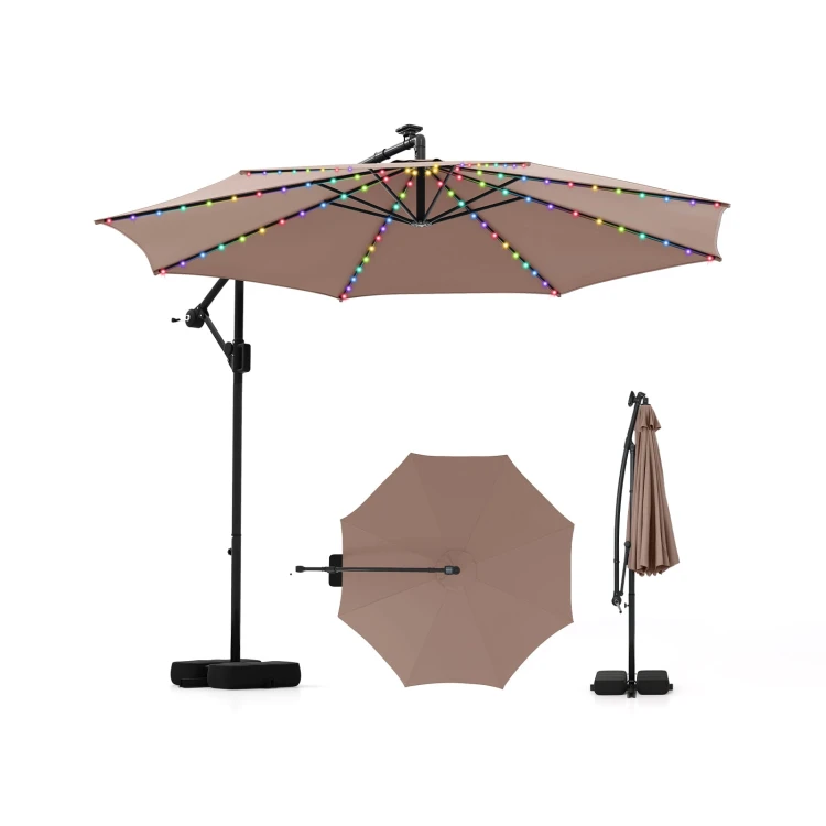 Parasol ogrodowy z LED