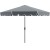 Parasol ogrodowy z korbą i falbaną 300 cm