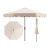 Parasol ogrodowy z korbą i falbaną 300 cm