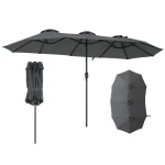 Szeroki parasol ogrodowy