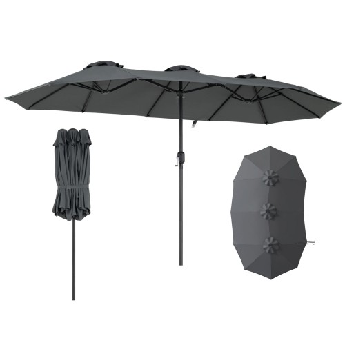 Szeroki parasol ogrodowy