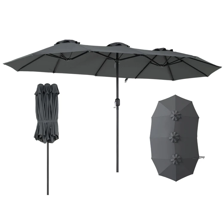 Szeroki parasol ogrodowy