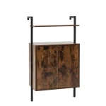 Regał z 2-drzwiową szafką do montażu na ścianie