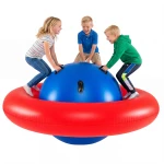 Dmuchany bujak dla dzieci 223 x 123 cm czerwono niebieski