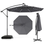 Parasol ogrodowy z wysięgnikiem i oświetleniem LED