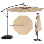 Parasol ogrodowy z wysięgnikiem i oświetleniem LED