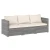 3-częściowa modułowa sofa ogrodowa z poduszkami