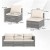3-częściowa modułowa sofa ogrodowa z poduszkami
