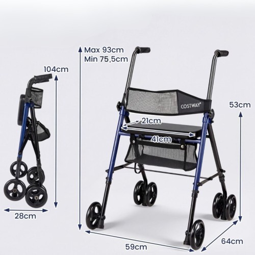 Składany rollator dla seniorów