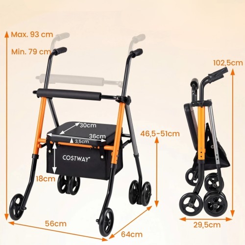 Składany rollator dla seniorów