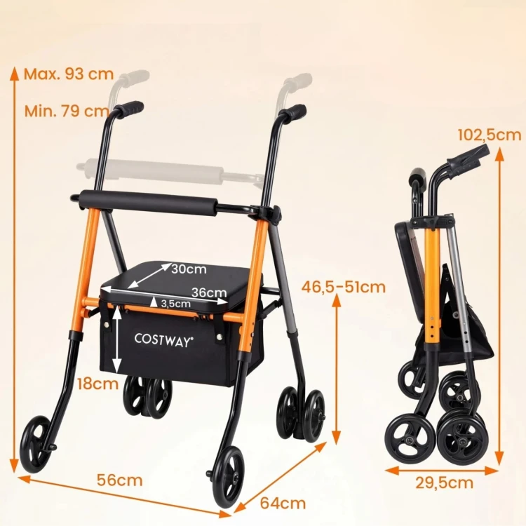Składany rollator dla seniorów