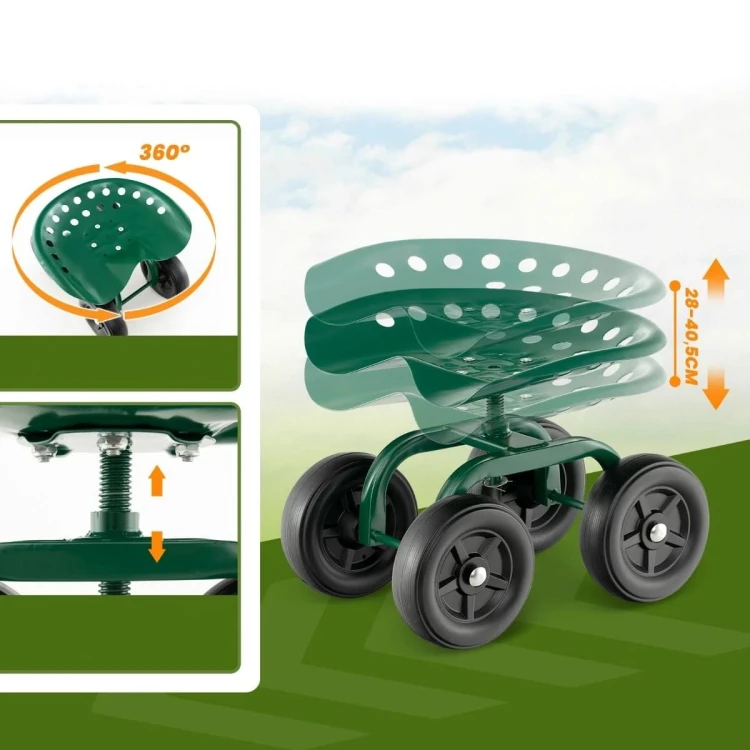 Obrotowy taboret ogrodowy 360°
