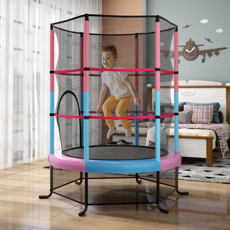 Trampolina ogrodowa z siatką zabezpieczającą Ø165 cm