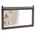 Prostokątne wiszące lustro z drewnianą ramą