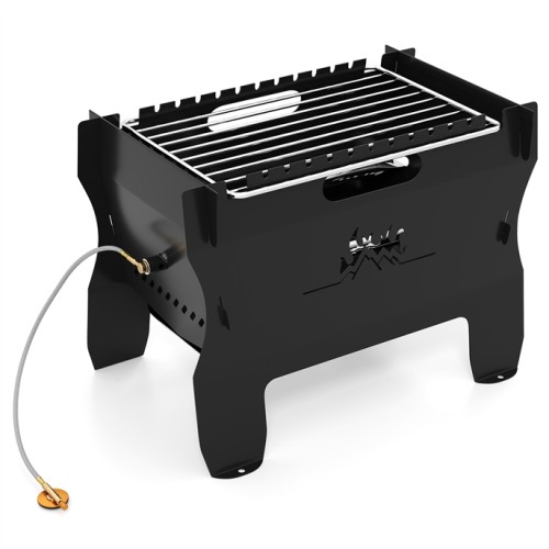 2 w 1 Przenośny grill gazowo węglowy