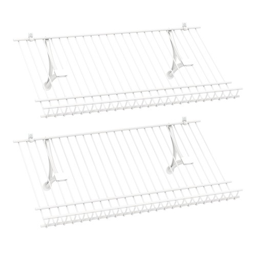 Zestaw 2 naściennych półek na buty