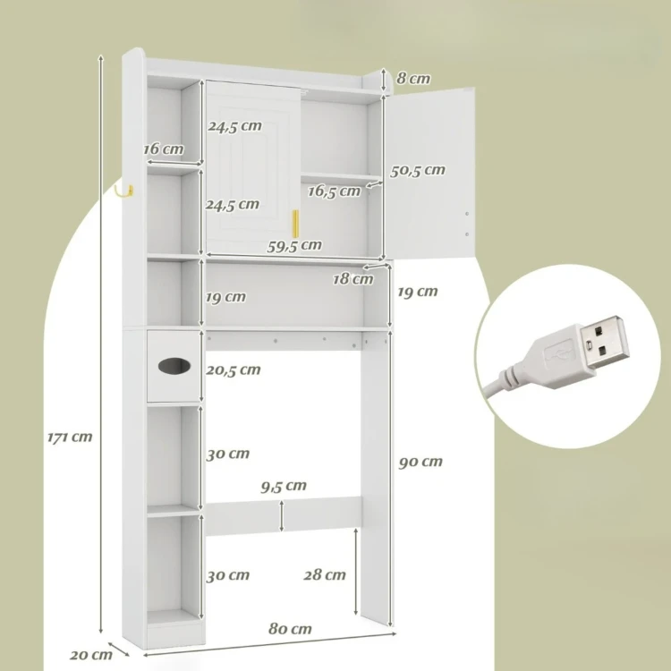 Szafka łazienkowa z oświetleniem LED